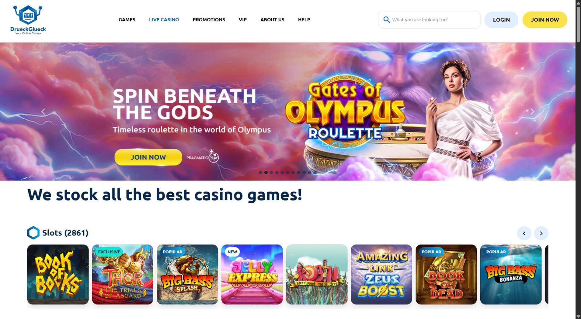 4. DrückGlück- Vertrauenswürdige Klarna Casino Option