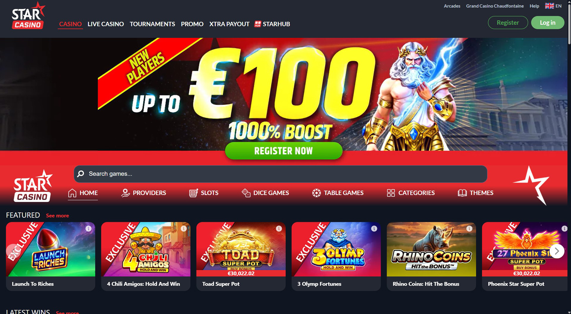 3. Star Casino – Starker Klarna Casino-Wert